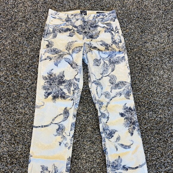 1981 Floral Mid-Rise Straight Woven Pants – Women’s Printed Trousers - Picture 1 of 4